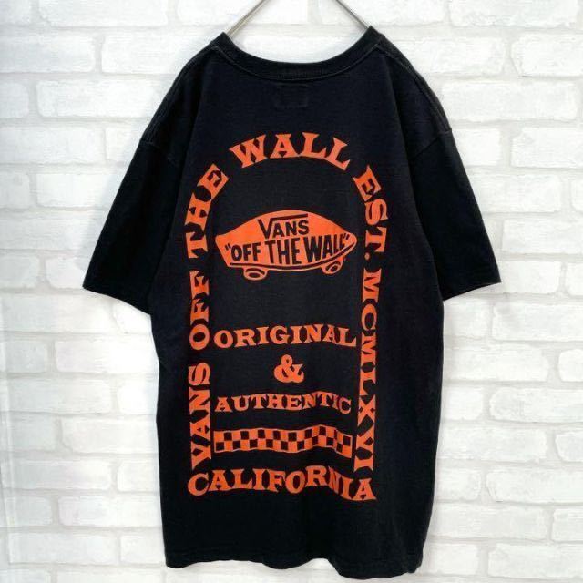 【人気】ヴァンズ VANS 半袖 Tシャツ ビッグロゴ プリント メンズ Lサイズ sk8