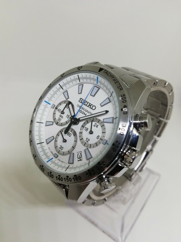 【稼働品】SEIKO セイコー 6T63-00D0 メンズクォーツクロノグラフ腕時計