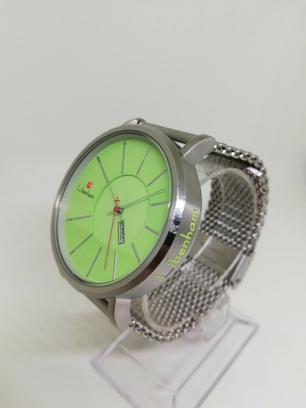 【稼働品】Libenham リベンハム LH-90034 メンズデイデイト自動巻腕時計