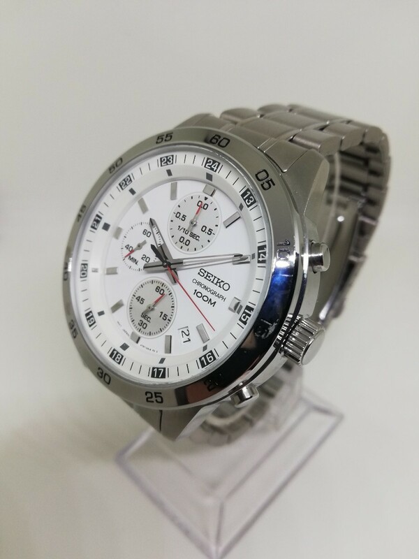 【稼働品】SEIKO セイコー 4T57-00K0 メンズクォーツクロノグラフ腕時計