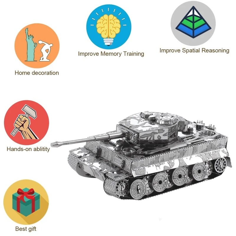 3D　メタルパズル　タイガー戦車
