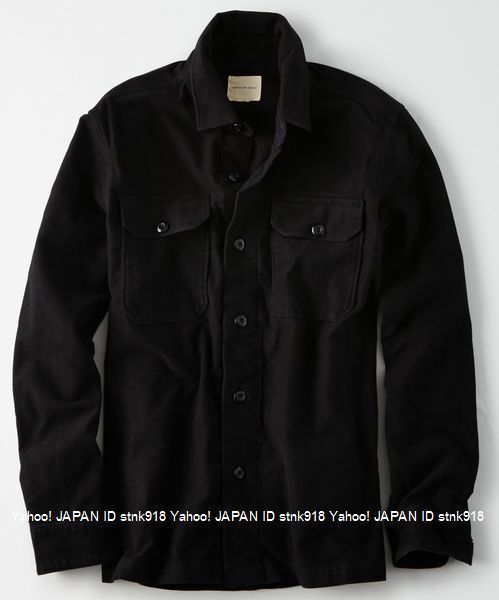 〓ラス２!!アメリカンイーグル/US XL/AE Western オーバーシャツ/Black
