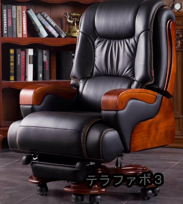 事務用椅子 家庭用　オフィスチェア　快適　革椅子 社長椅子 ビジネス　背もたれ椅子 3色選択可能