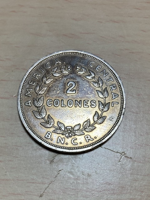 2 colones 1948 de Costa Rica