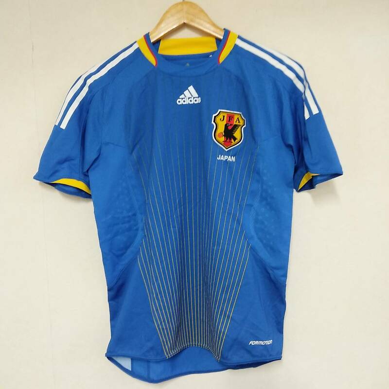 ★【古着】adidas（アディダス）　半袖　Tシャツ　Mサイズ　青（ブルー系）　