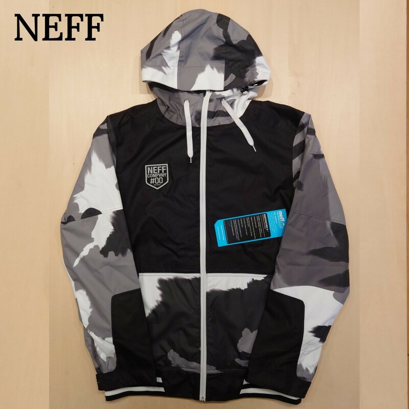 NEFF スノーボードウェア ナイロンジャケット 総柄 未使用新品 ネフ destroyer 2 jacket サイズM スキーウェア 2310