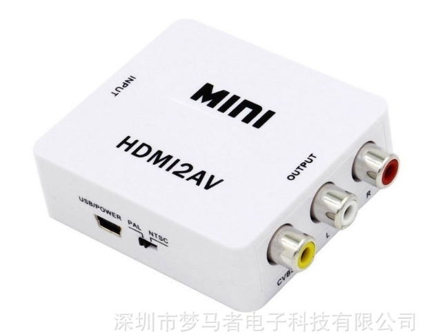 新品 HDMI to AV コンポジット コンバーター 変換器 旧式のテレビで最新のゲームをプレイ可能にする変換アダプター