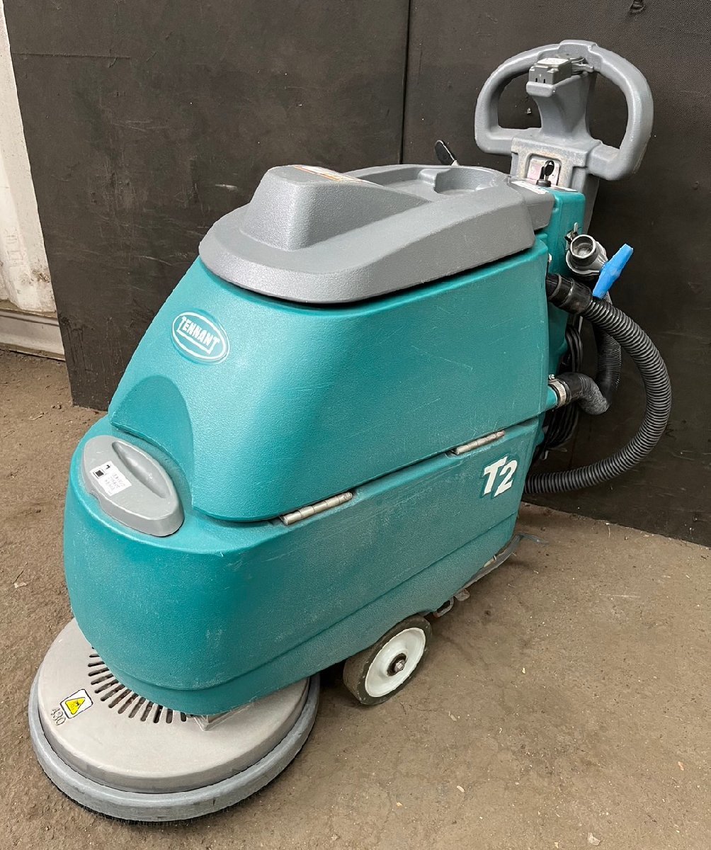 スクイージー欠品 TENNANT T2 バッテリー式 スクラバー 17インチ 歩行型 自動床洗浄機 2013年製 24V テナント 【保証なし】