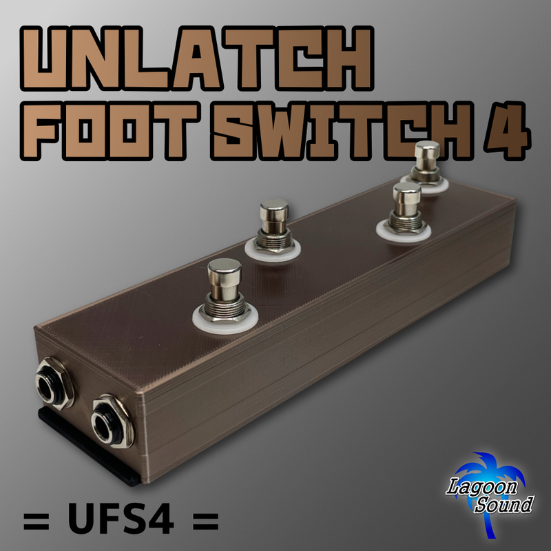 UFS4】アンプの機能切替【 UNLATCH FOOT SWITCH 4 】アンラッチ/エフェクター用外部スイッチとして！《 Momentary 》 #OTHER #LAGOONSOUND