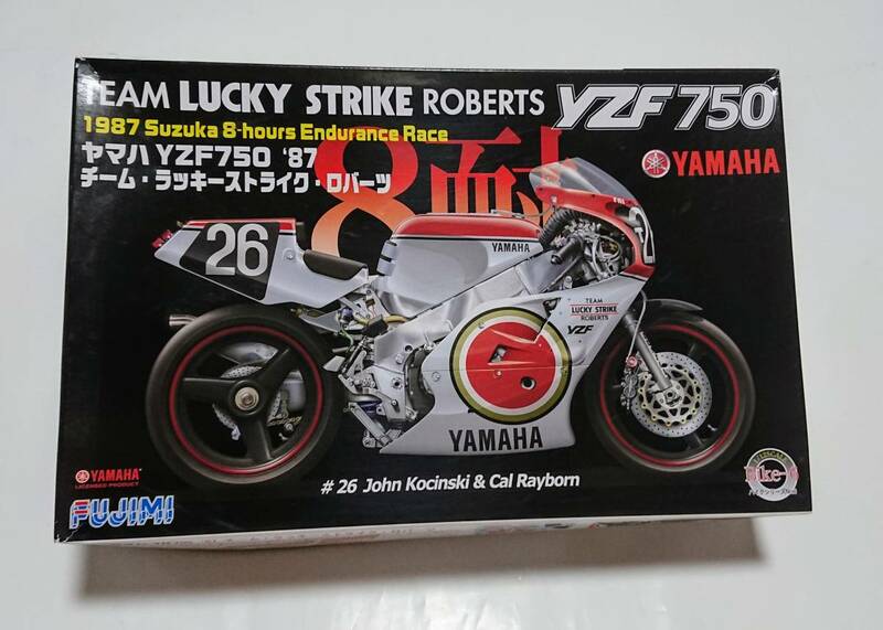 フジミ 1/12 ヤマハ YZF750 '87 チーム・ラッキーストライク・ロバーツ FUJIMI 1987 鈴鹿8耐レース仕様