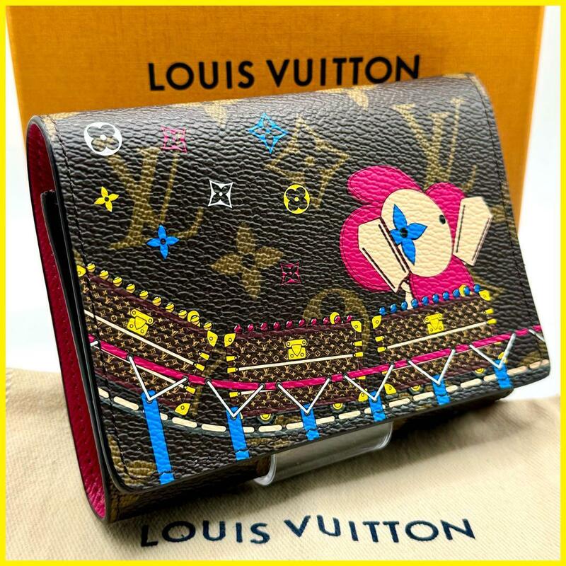 【美品】LOUIS VUITTON ルイヴィトン モノグラム ポルトフォイユ ヴィクトリーヌ 三つ折り財布レディース メンズ ユニセックス M69751