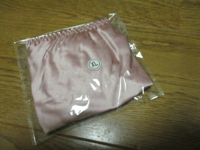 未使用　３サイズより選ぶサテンシルク１００％つぼみパンティ　薄紫　3枚1800円~