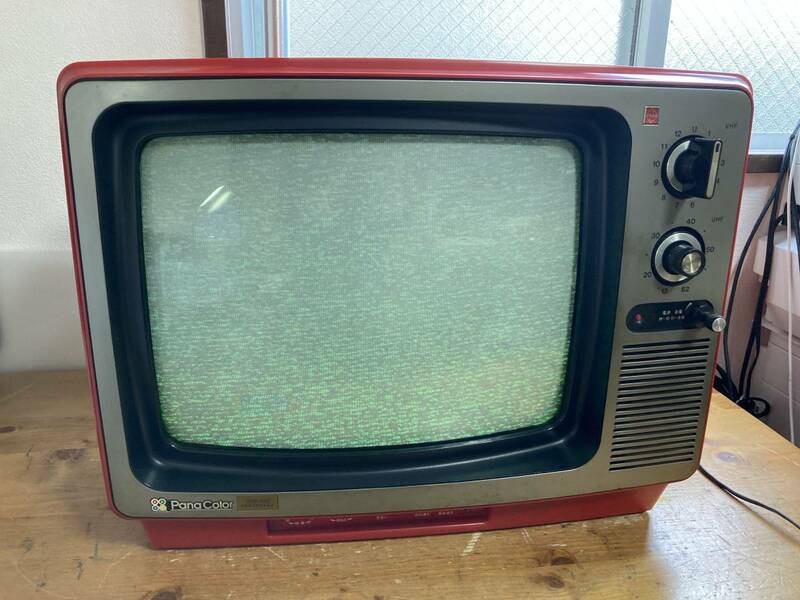 National ナショナル Pana Color 16型 カラー テレビ TH16-K63 102307 アナログ ブラウン管 1978年製 昭和 レトロ アンティーク
