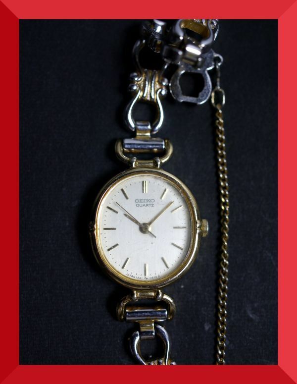 セイコー SEIKO クォーツ 3針 1221-5570 女性用 レディース 腕時計 W65 稼働品