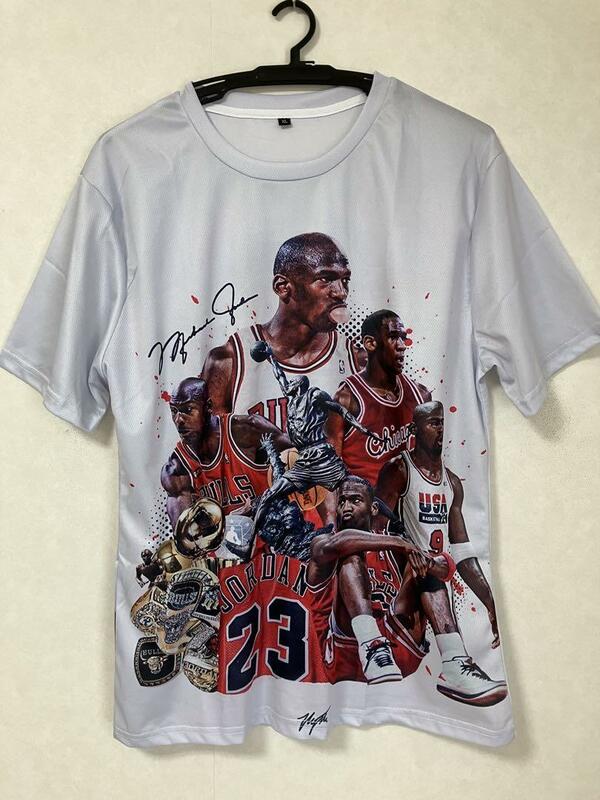 ★未使用 NBA JORDAN マイケル・ジョーダン BULLS シャツ ユニフォーム ゲームシャツ　Tシャツ ジョーダン　シカゴ・ブルズ　美品　新品