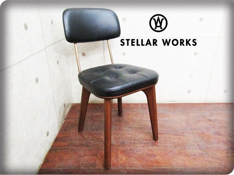 新品/未使用品/STELLAR WORKS/FLYMEe取扱い/Utility Chair U/ユーティリティ チェア U/Neri & Hu/アッシュ/牛革/チェア/168,300円/ft8331k