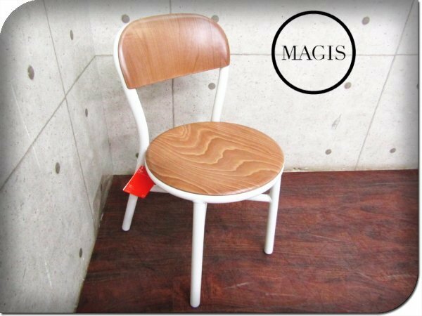 新品/未使用品/MAGIS/高級/Pipe Chair/JASPER MORRISON /SD1020/White5107/light-coloured beech7009/99,330円/yykn975k