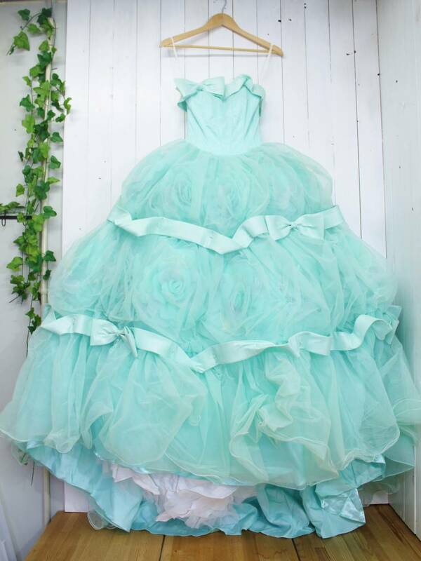 ■アヤナチュール Aya na ture■結婚式 ウェディングドレス カラードレス プリンセスドレス グリーン