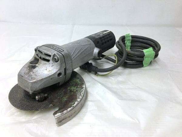 N2-060◆HITACHI 日立工機 100mm 電気ディスクグラインダー ② 電動工具 G10SH5 (通電のみ/DIY) 現状品