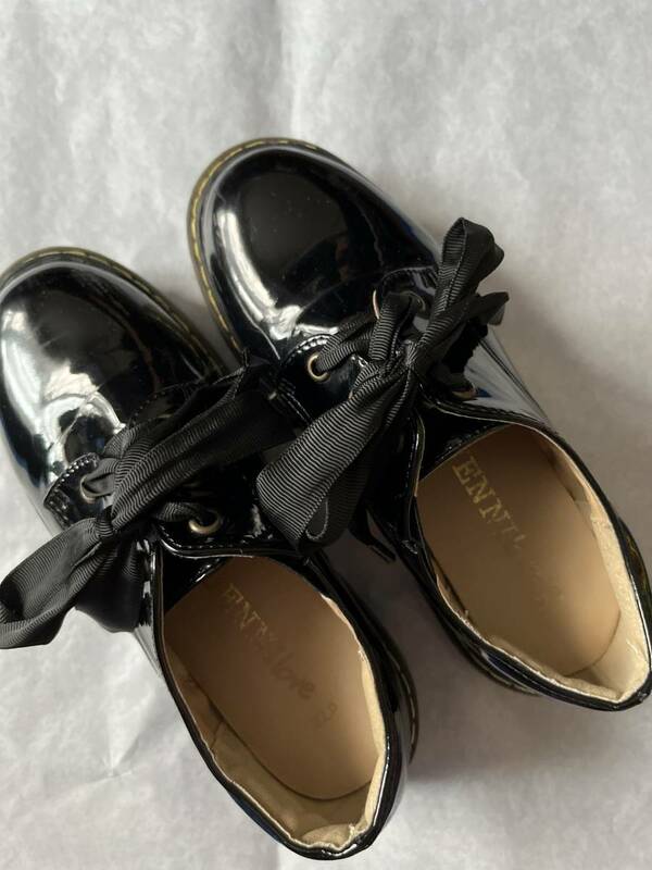 JENNI LOVE ジェニー エナメル ショートブーツ 22.0 厚底 女の子 靴 かわいい 即決時送料無料