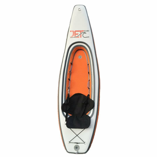 Jet Ocean Sport 【SURF KAYAK 270】 ORANGE オレンジ/白 インフレータブルカヤック パドル付きフルセット 折りたためて専用バックに入りま