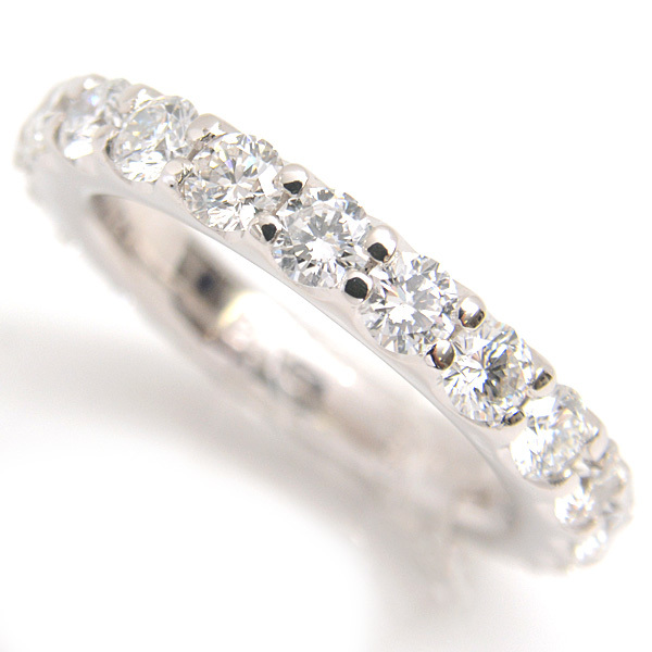 ポンテヴェキオ 指輪 レディース ダイヤモンド フルエタニティ リング D2.16ct 9号 プラチナ Ponte Vecchio PT900 中古