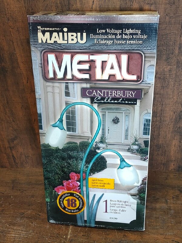【送料無料】 未使用品 MALiBU/マリブ METAL CANTERBURY ガーデンライト CS190 庭園灯　101901/SR7L