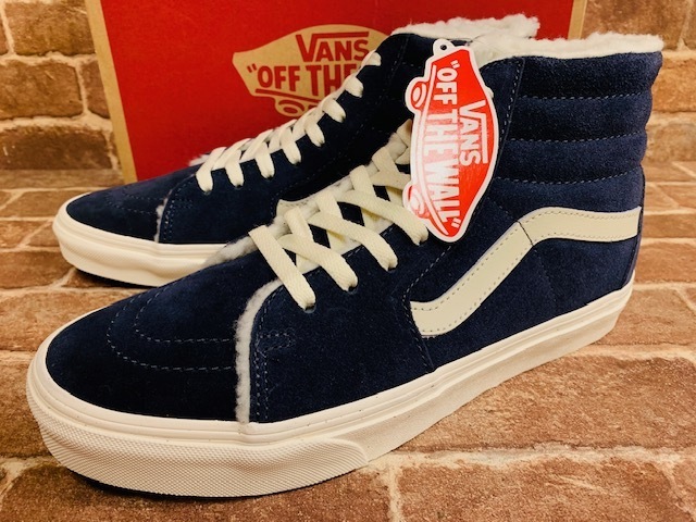 ★新品/USA企画！バンズ.SK8-HI.スケートハイ.本革.スウェード.VANS.裏ボア付き.28cm.スニーカー.箱付き.スケーター.西海岸サーフスタイル