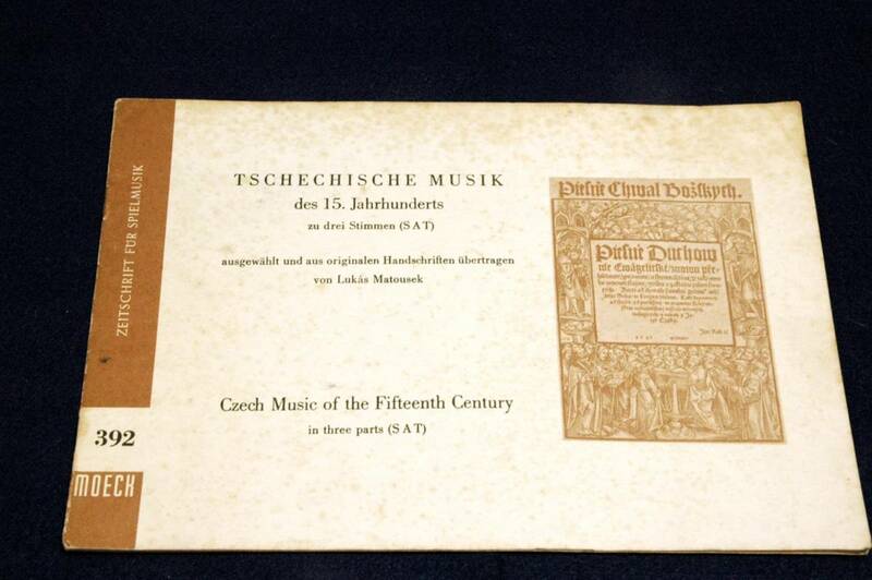 Moeckメックリコーダー楽譜392[Czech Music of the Fifteenth Century:Tschechische Musik des 15.Jahrhunderts]Zeitschrift fr Spielmusik