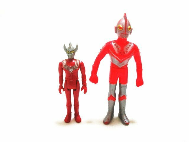 Xア489◇ポピー ウルトラマンタロウ フィギュア(プラ&合金) キングザウルス ウルトラマンゾフィー ソフビ / 計2点 /【全国発送OK】現状渡し