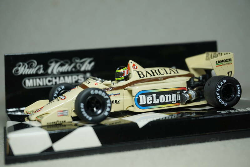 1/43 タバコデカール加工 ベルガ― MINICHAMPS Arrows A8 BMW #17 Berger 1985 F1 アロウズ アローズ BARCLAY バークレー バークレイ