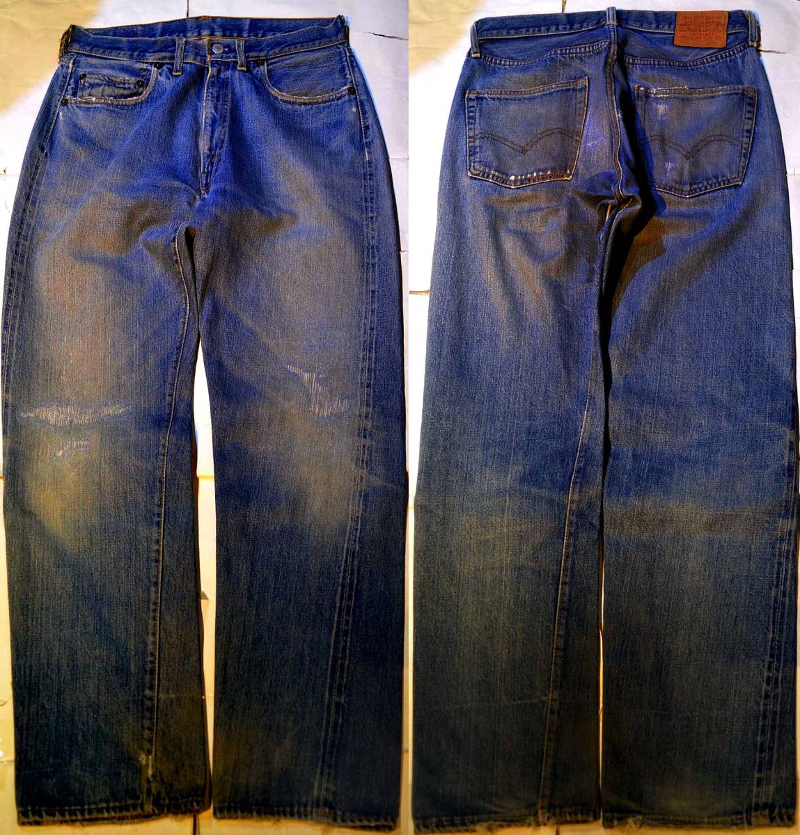 v688/LEVIS502 66前期 シングル☆ヴィンテージ ゴールデンサイズ　色落ち抜群！