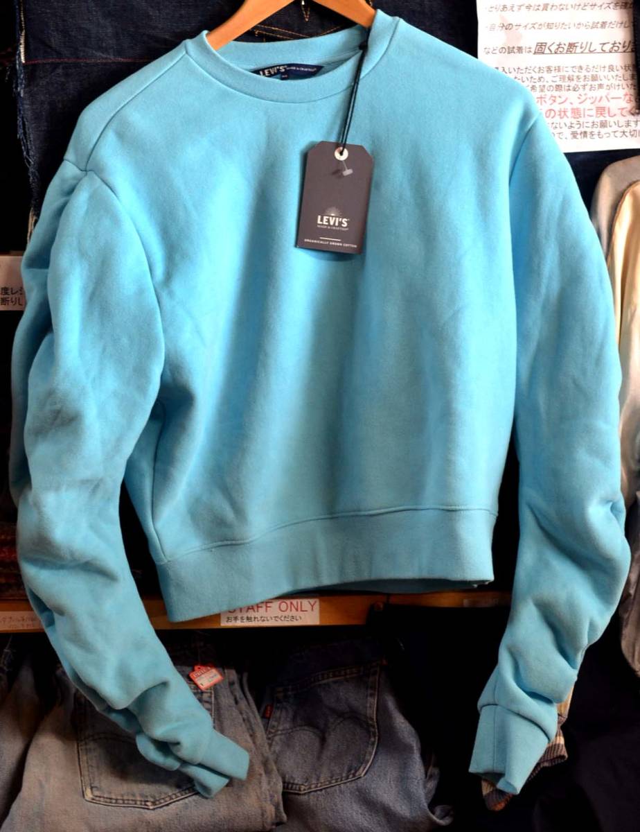 v697/LEVI'S MADE&CRAFTED RIPTIDE スウェットシャツ BLUE BREEZE 新品未使用