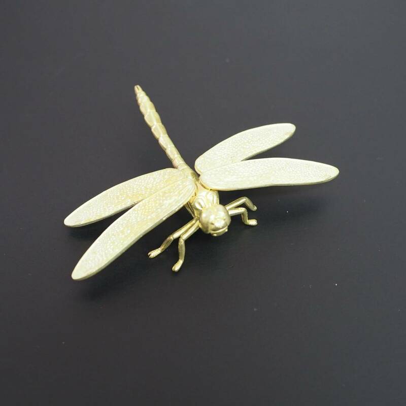 トンボ　蜻蛉　真鍮　ブラス　brass とんぼ　置物　文鎮　フィギュア　昆虫採集　