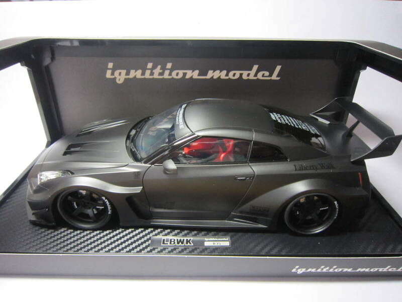 イグニッションモデル 1/18 LB-Silhouette WORKS GT Nissan 35GT-RR マットブラック IG2353 Matte Black Ignition Model