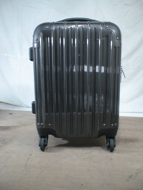 3851　oscar　グレー・黒　TSAロック付　鍵付　スーツケース　キャリケース　旅行用　ビジネストラベルバック