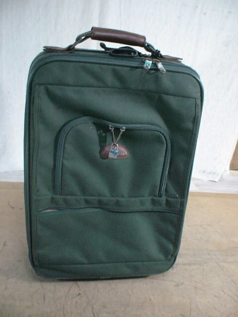 4206　送料無料！　samsonite　緑　スーツケース　キャリケース　旅行用　ビジネストラベルバック