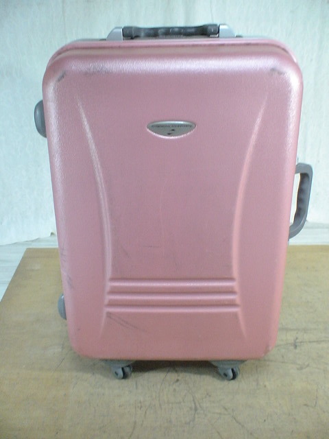 4245　送料無料！　AMERICAN TOURISTER　ピンク　鍵付　ダイヤル　スーツケース　キャリケース　旅行用　ビジネストラベルバック