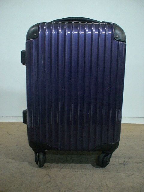 4324　紫　TSAロック付　鍵付　スーツケース　キャリケース　旅行用　ビジネストラベルバック
