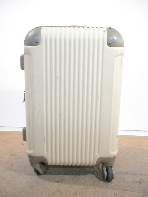 4412　クリーム色　TSAロック付　スーツケース　キャリケース　旅行用　ビジネストラベルバック