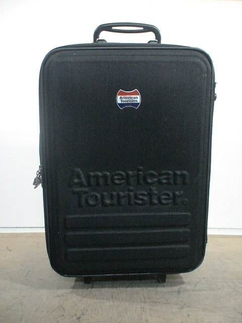 4537　American Tourister　黒　スーツケース　キャリケース　旅行用　ビジネストラベルバック