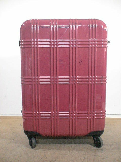 4554　ピンク　TSAロック付　鍵付　スーツケース　キャリケース　旅行用　ビジネストラベルバック