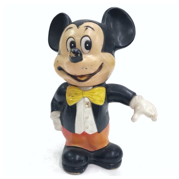 ミッキーマウス バンク 貯金箱 ドール 人形 オールドディズニー ビンテージ Mickey Mouse Disney おもちゃ レトロ アンティーク D-256
