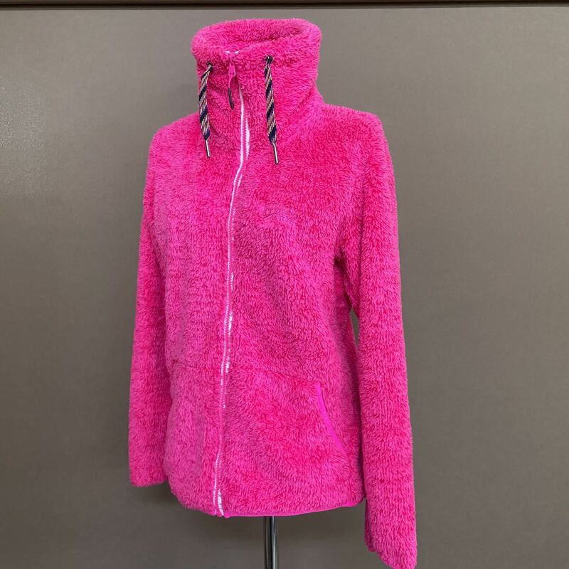 【フリース パーカー】フルジップ ピンク アイスピーク ICEPEAK サイズ 38 Sサイズ 冬服 冬物 秋 上着 ジャンパー