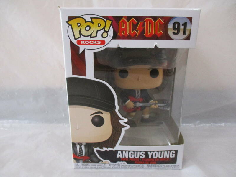 未使用 ファンコポップ アンガス ヤング 91 フィギュア Funko Pop! Rocks Angus Young
