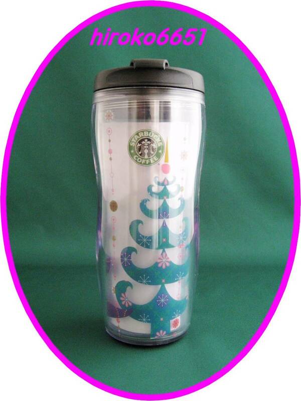 ☆入手困難！★新品 202 2006年 スターバックス ホリデー クリアツリータンブラー 旧ロゴ 12oz 350ml トール Starbucks★クリスマス☆