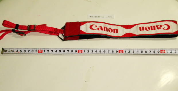 Canon　キヤノン　CPE　紅白ストラップ ( 赤色 / 白色 )　　　オールドストラップ　中古　　　002