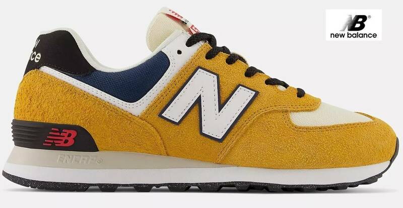 ☆セール☆New Balance 574 Yellow/natural indigo (約27.5cm)