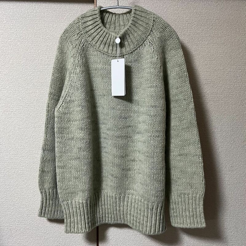 新品 Maison Margiela メゾン マルジェラ Botanical Knit ボタニカル ダイ セーター ニット アルパカ 長袖 ハイネック S