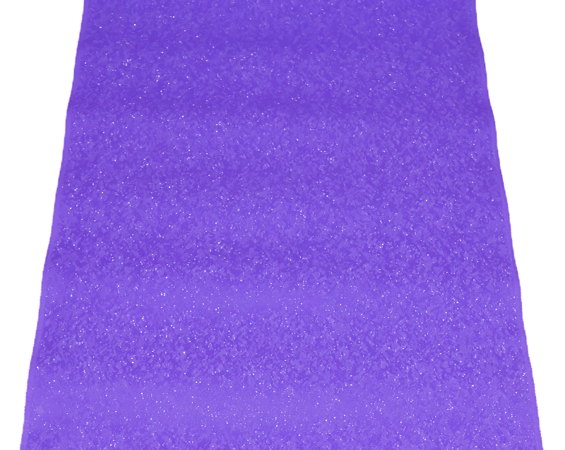 800-1番 銀通し 正絹縮緬地端切れ（はぎれ・ハギレ） 幅約39cm×長さ約245cm 　青紫　無地　銀通しに吹雪の地模様入り 　表地用　